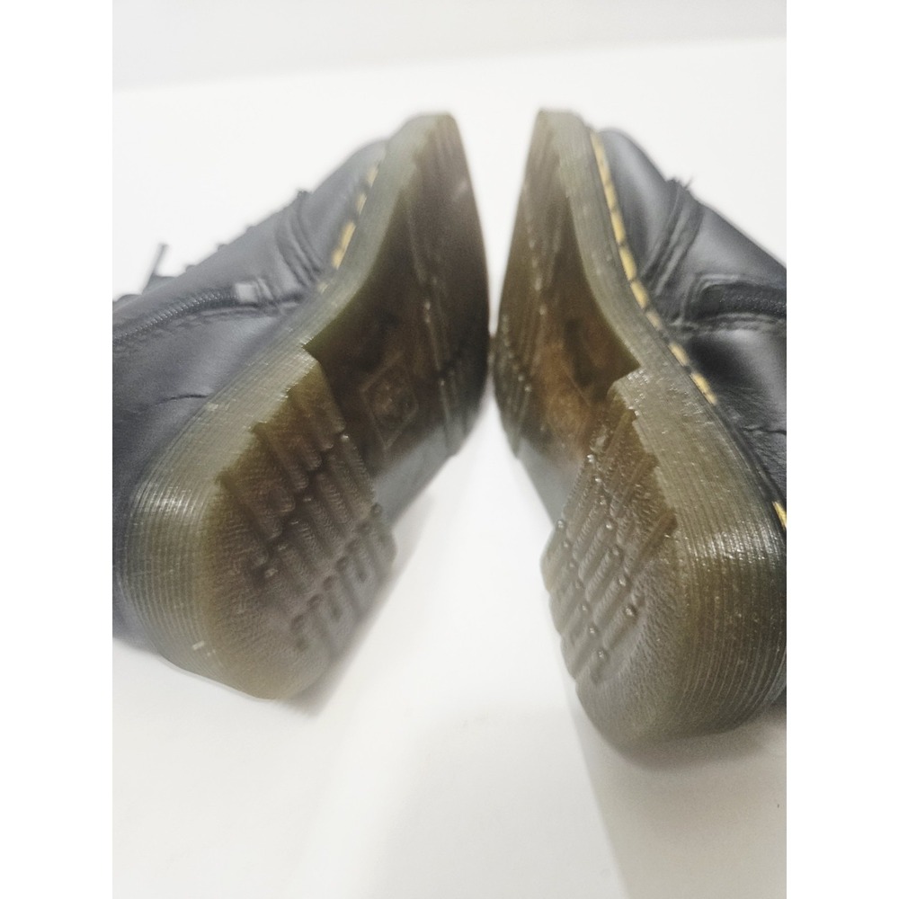 Dr Martens Toddler Kids Size 9 US Black Leather Boots Zip Side Unisex AW004 - Picture 7 of 9